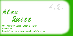 alex quitt business card